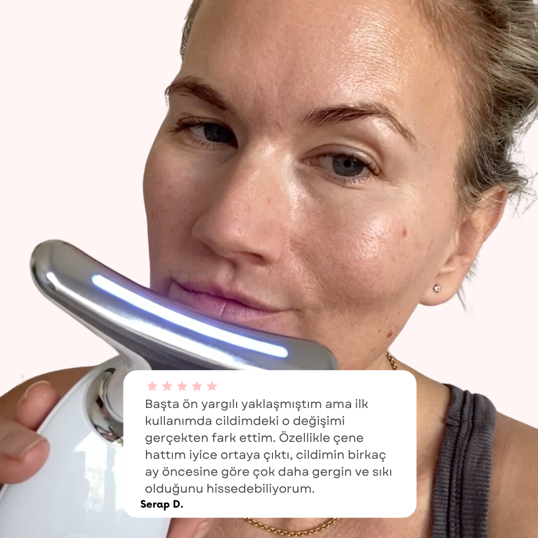 Fenors V-Line Pro: 7 Renkli LED Işık Terapili Boyun ve Yüz Germe Cihazı